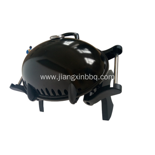Portable Gas Grill With Cast Iron Grid